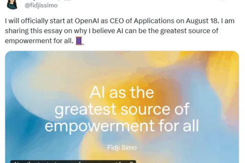 OpenAI将上任新部门CEO，发表深度长文