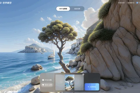 一句话生成完整3D大世界？腾讯开源业内首个可交互生成大模型