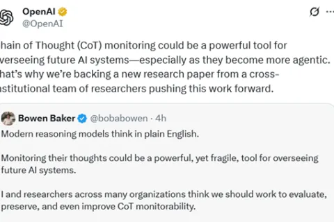 OpenAI发布CoT监控，增强AI Agent自主能力