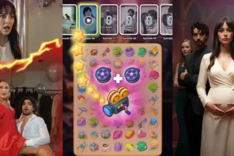 继三消短剧后“二合Merge+短剧”游戏也来了，外围装修换成真人演绎，又颠又上头
