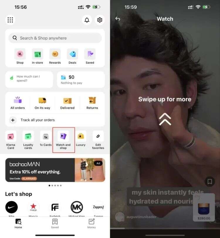 重押网红营销，需要增长动力的Klarna也开始做视频内容了