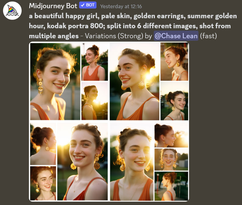 解锁Midjourney隐藏技能：改改Prompt，四宫格就「裂变」了