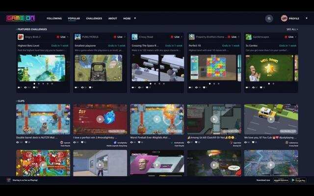 亚马逊推出GameOn社交平台：打造游戏圈内的TikTok