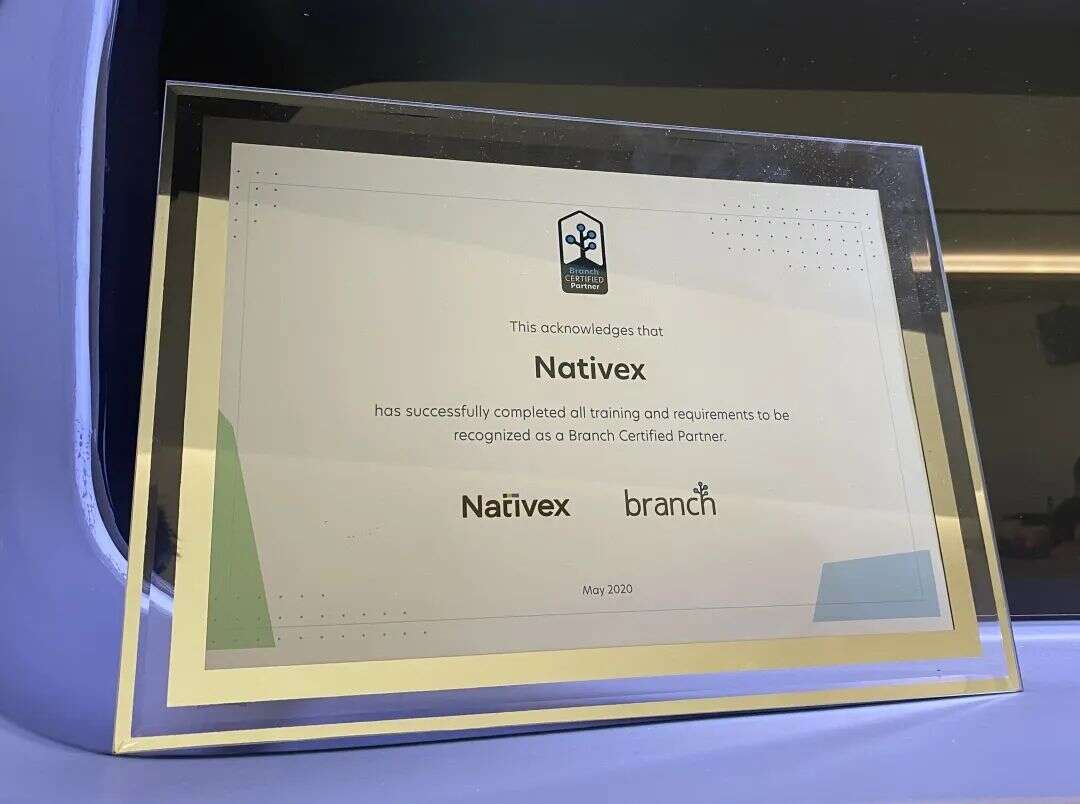 Nativex 成为 Branch 第一个大中华区认证解决方案合作伙伴