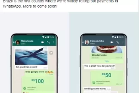 WhatsApp支付功能在巴西上线了，商机终于来了！