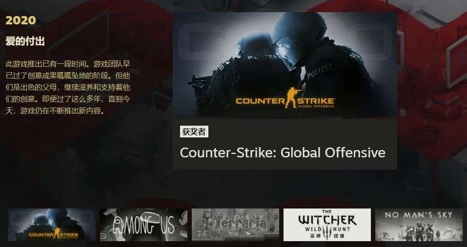 Steam年度大奖公布：R星《荒野大镖客2》获年度最佳