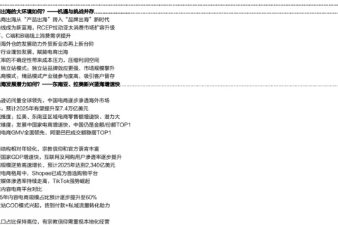 巨头海外电商布局如何？——阿里vs京东vs 拼多多 vs 字节对比探究