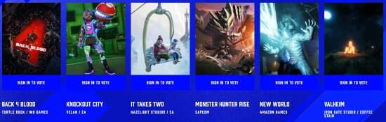 TGA2021颁奖典礼落幕，《双人成行》获年度最佳游戏