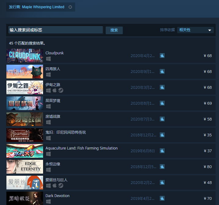 一年发行14款海外游戏，这家国产发行商有点强 | Steam发行商问路指南