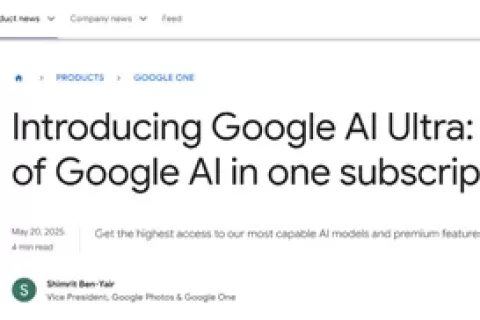 谷歌发布最强AI全家桶—Google AI Ultra