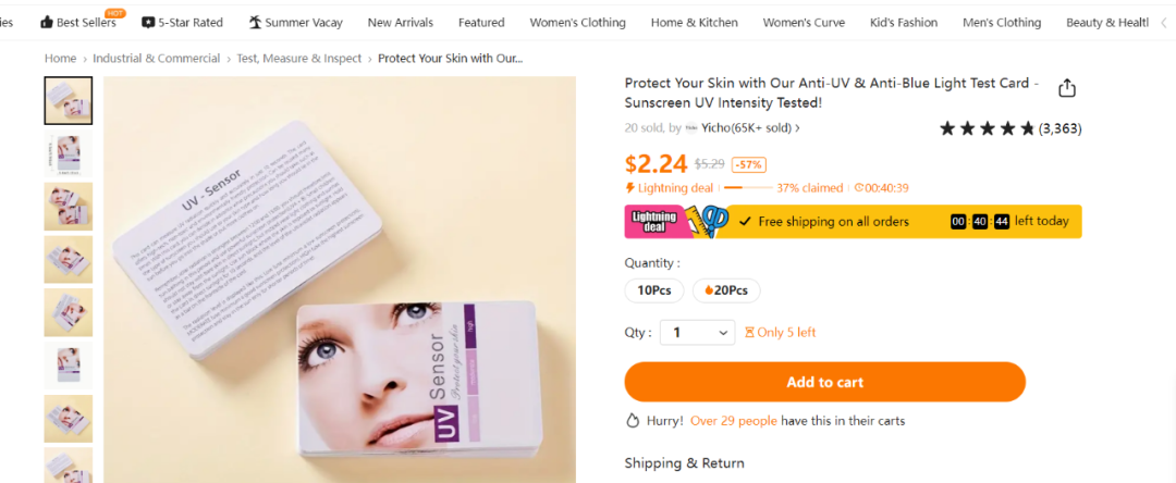 Temu单品销量超6万！一防晒神器火了