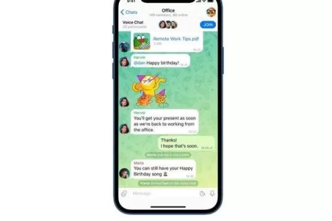 外媒：Telegram发布了一项创新的群组语音聊天功能