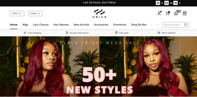 2800万条搜索热度，假发品牌UNice究竟有什么魔力让老外“疯狂”买单？