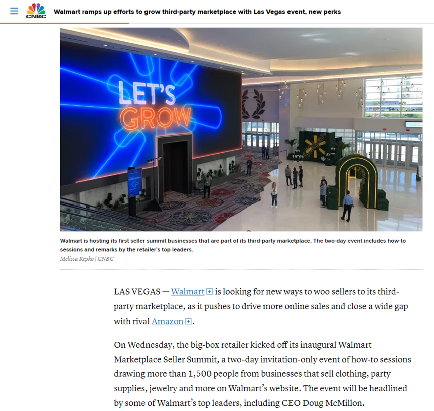沃尔玛推出多项卖家新服务，持续发力第三方市场