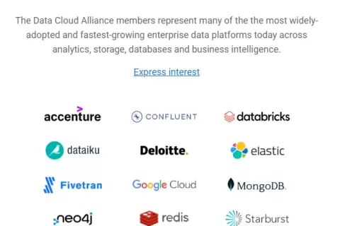 谷歌发起数据云联盟：Databricks、Fivetran、Redis等在列