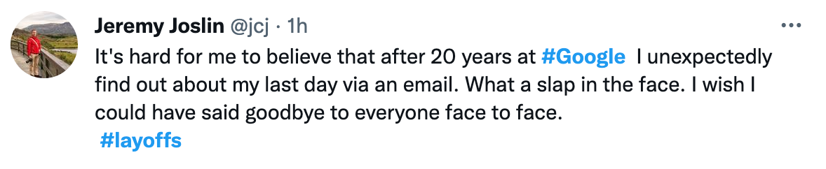 谷歌裁员1.2万人 科技界至暗时刻来临了？