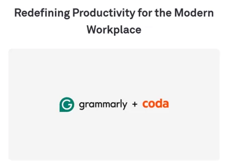 Grammarly收购Coda，扩大生成式AI影响力