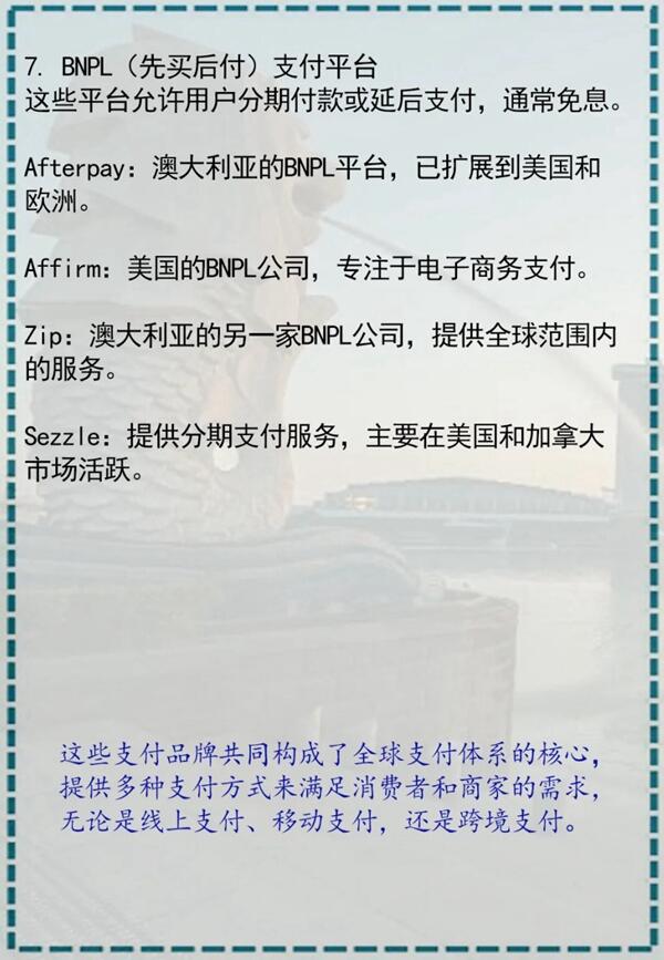 盘点全球支付品牌