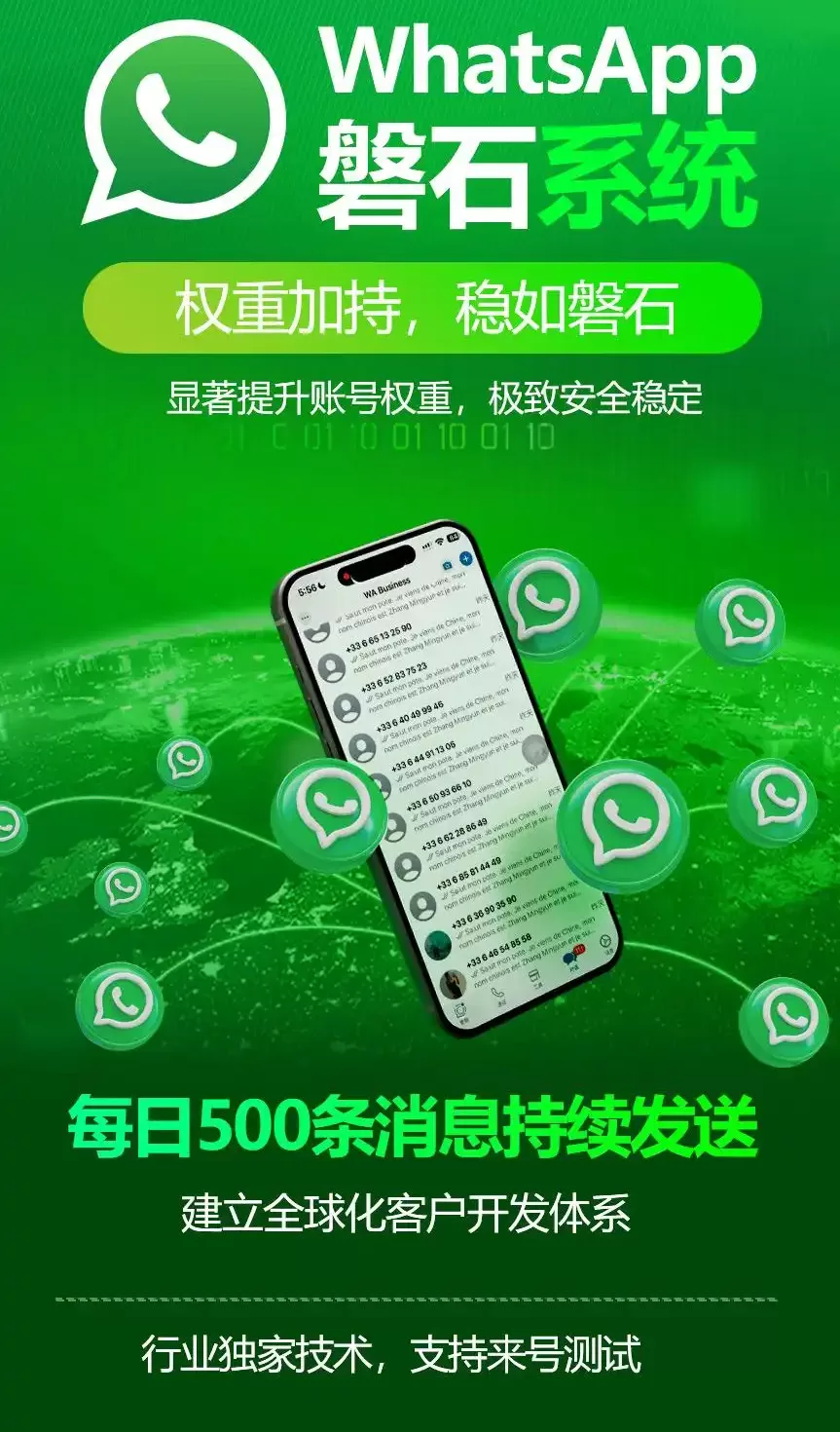 外贸人WhatsApp群发总翻车？磐石系统破解封号魔咒！
