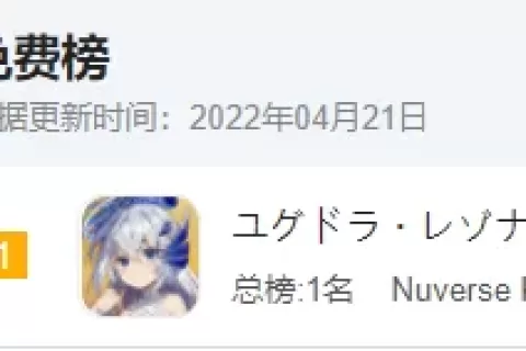 免费第一，畅销Top32，朝夕光年又在日本发了一款二次元