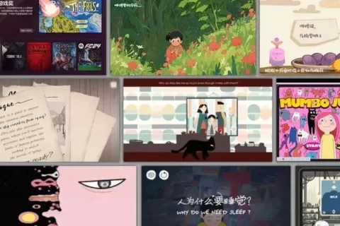 AIGC生成美术的游戏，组成了一场大学生游戏作品展