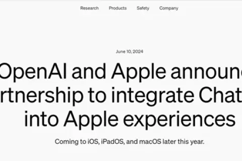 OpenAI与苹果合作，将ChatGPT集成在iOS 18中