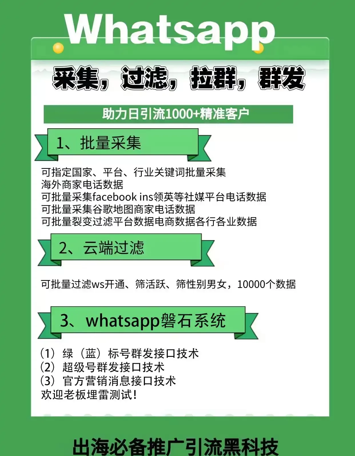 私域神器AI WhatsApp磐石系统深度解析：如何批量打造“Whatsapp绿标号/蓝标号”实现全球精准营销？