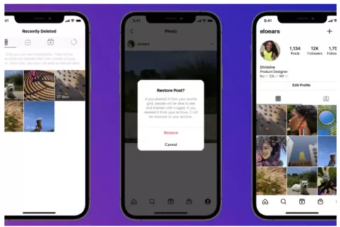 Instagram的“最近删除”功能或可让用户改变删除帖子的想法