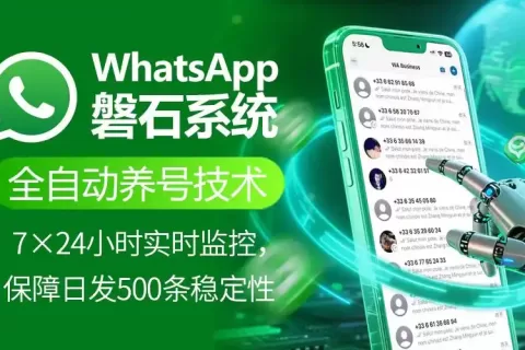 WhatsApp磐石系统：全球精准营销的革命，whatsapp绿标号与超级号引领风潮！