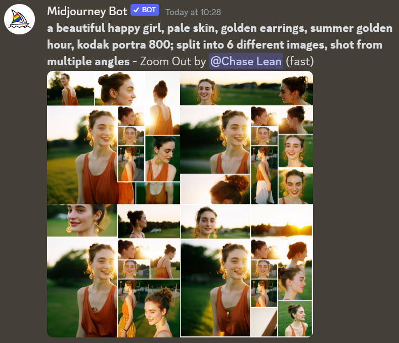 解锁Midjourney隐藏技能：改改Prompt，四宫格就「裂变」了