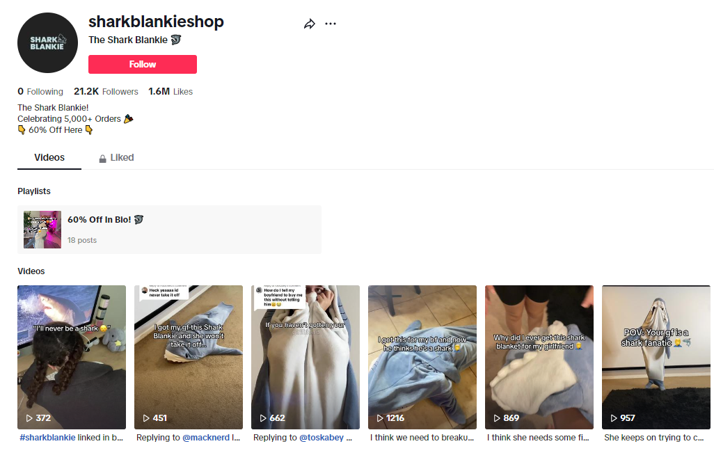 厂家月出数万单、4天吸粉1.2万，“鲨鱼毯”在TikTok卖疯了！