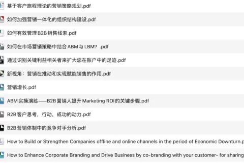 限时下载 | 专题篇：ABM营销干货PPT整理@跨盈年度B2B CMO峰会系列