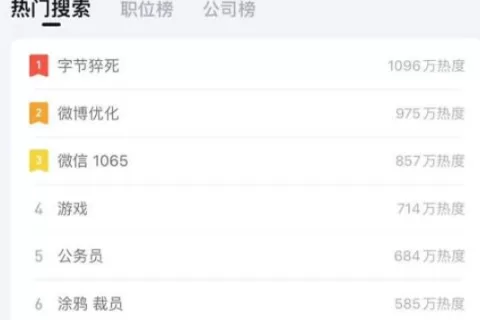涂鸦被爆裁员500-700人 话题登陆脉脉热搜第6名