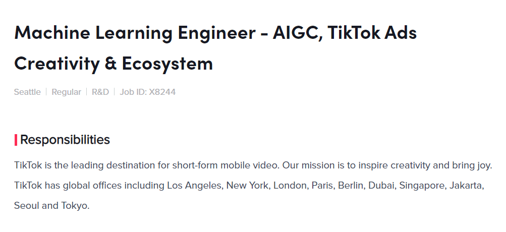 TikTok发力AIGC领域：人工智能包揽短视频创作，广告营销迎来新变局？