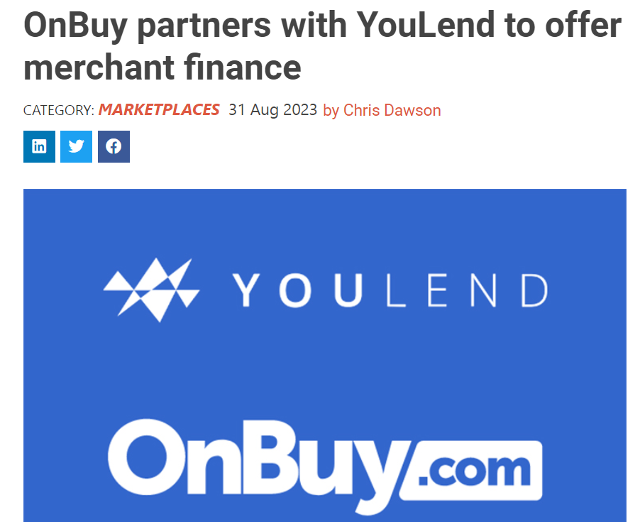 OnBuy推出灵活贷款计划，纾解卖家资金周转难题