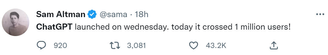 史上增速最快消费级应用，ChatGPT月活用户突破1亿