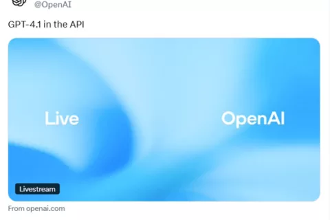 OpenAI发布GPT-4.1，性能暴涨、100万上下文