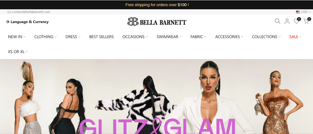 流量破百万的女装独立站！她从连衣裙礼服做起