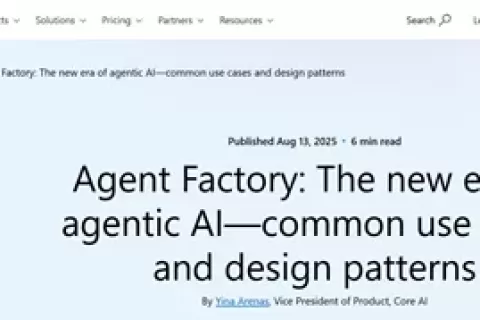 微软发布5大AI Agent模式：一键解锁AI员工，打造智能体工厂