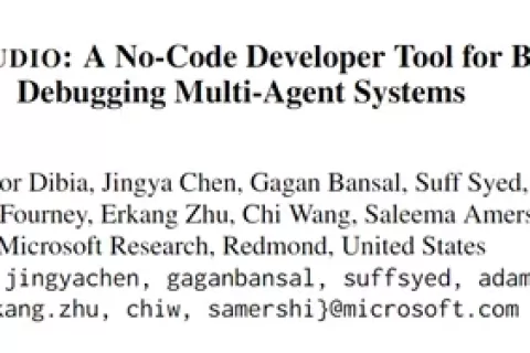 微软提出AutoGen Studio，用低代码方式开发智能体