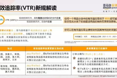 有效追踪率必须高于95%！亚马逊自配送卖家小心账号被关