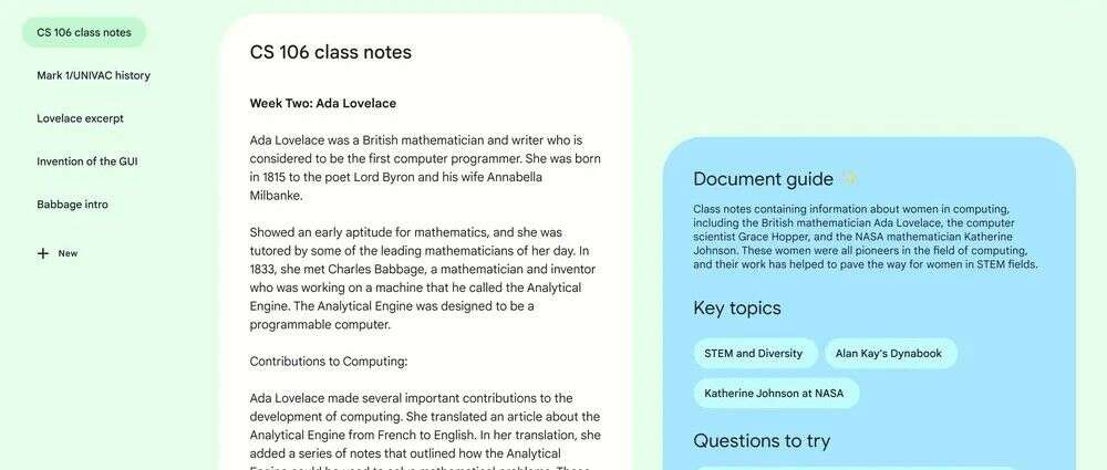 给自己训练一个研究助手，这款谷歌AI笔记应用有意思