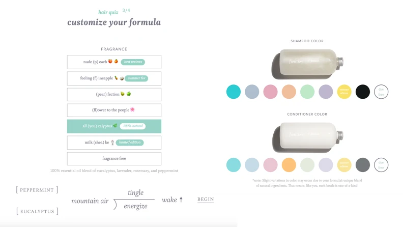 1瓶+120亿种配方=1亿美金！Function of Beauty的定制洗护之路