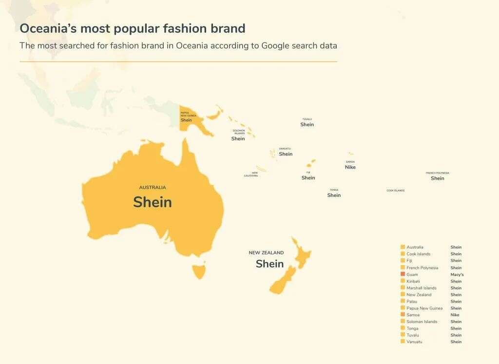 SHEIN 超越 Zara 成为全球最受欢迎的时装零售商