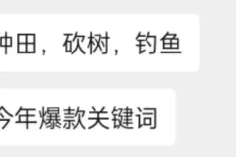 “2024年的爆款关键词：钓鱼，砍树”