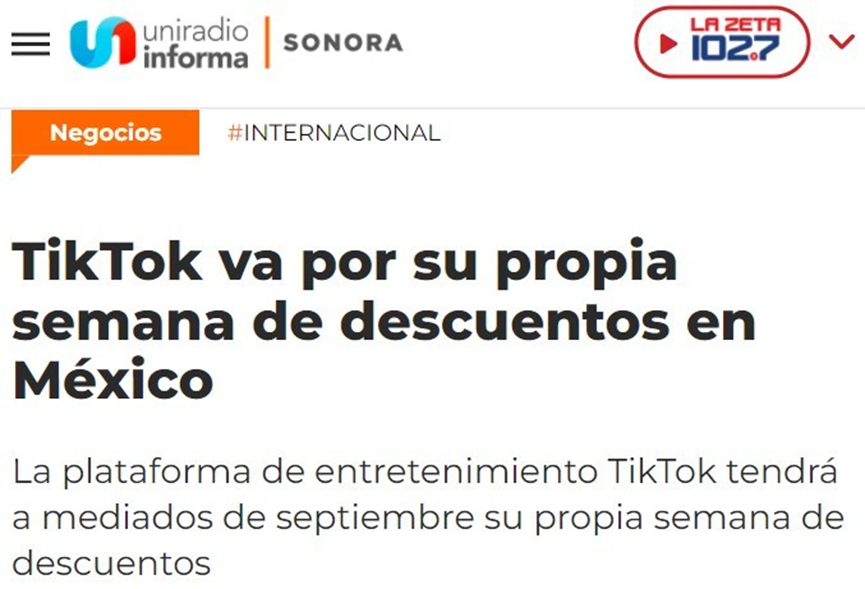 Tik Tok墨西哥首场大促来袭，社交电商狂潮席卷全球