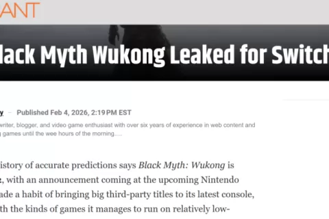 《黑神话：悟空》或将登陆任天堂Switch 2