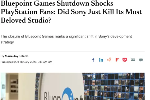 索尼关闭Bluepoint Games内幕曝光