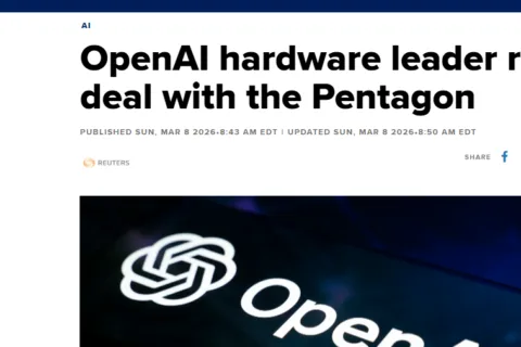 OpenAI硬件负责人辞职