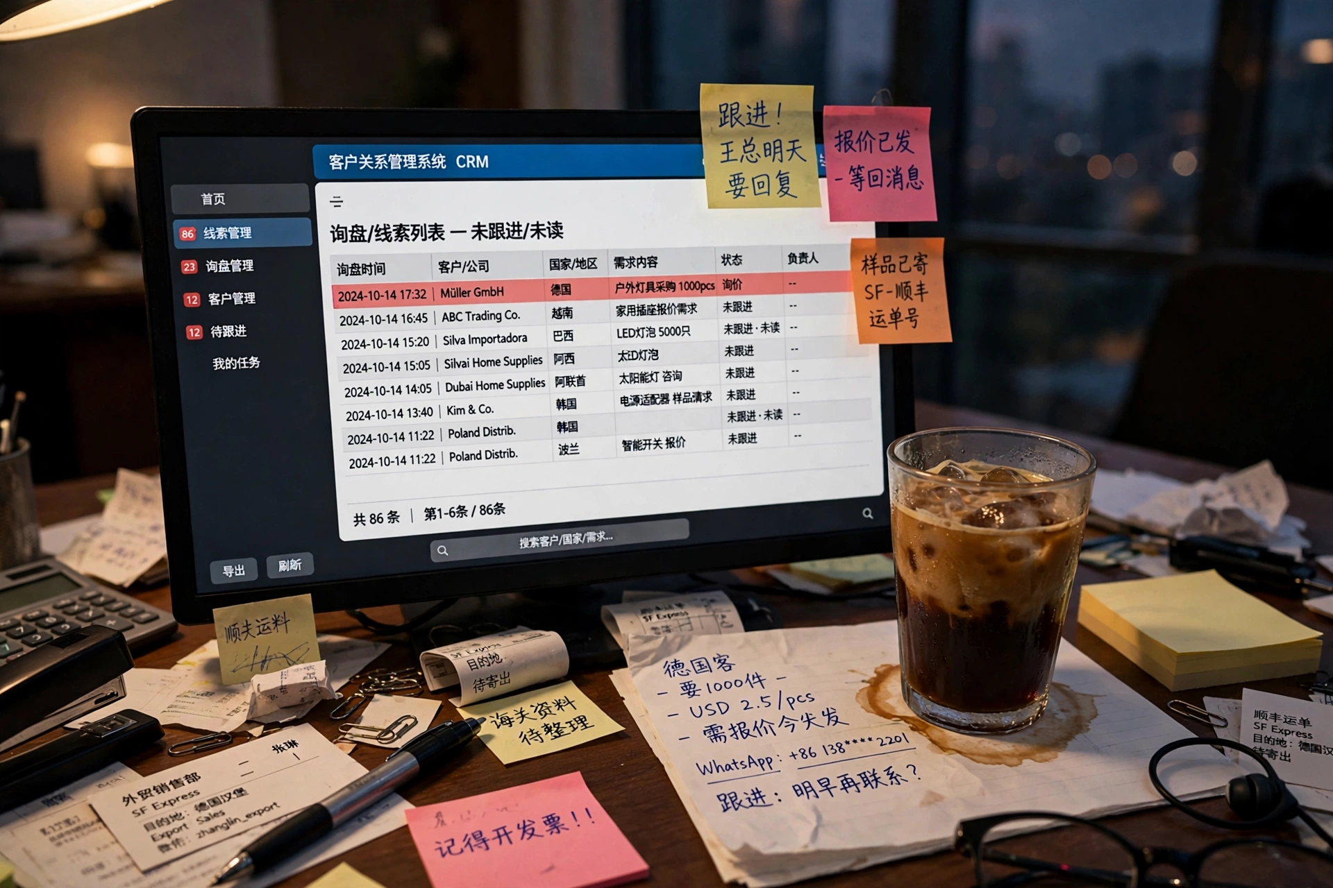 出海营销无人跟进的询盘线索